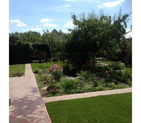 Укладка рулонного газона в деревне Слепушкино - фото - 4